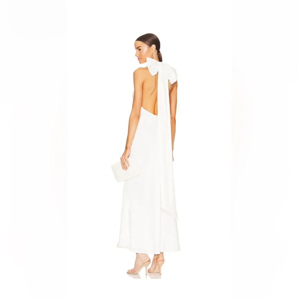 X REVOLVE Evianna Satin Gown - Picture 1 of 6